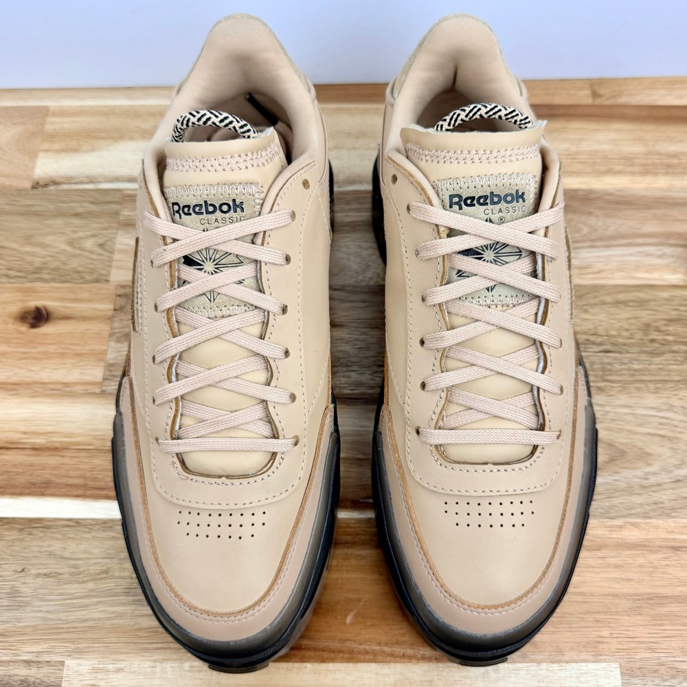 Reebok Women's Club C Cardi B H05182 Sahara/Core Black Sneakers Womens 7.5 - Picture 2 of 9